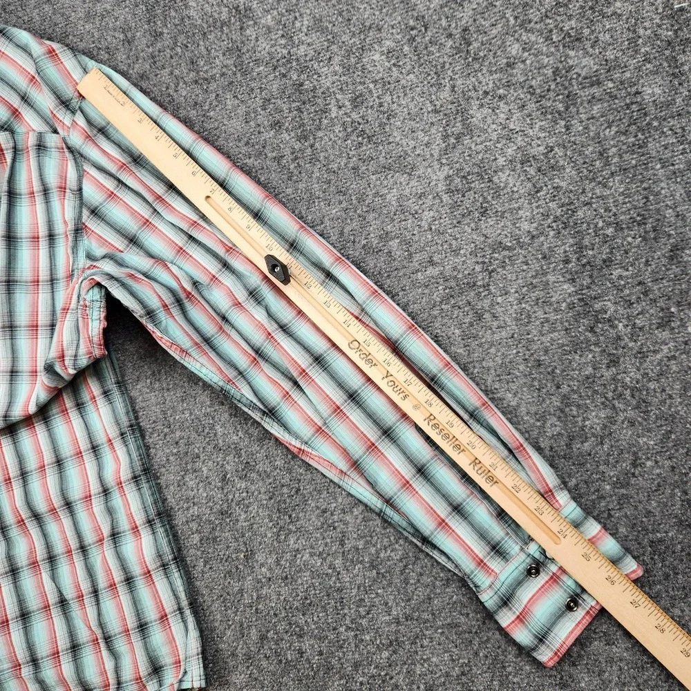 Cinch‎ Modern Fit Shirt Mens 2XL Plaid Western Pearl Snap Long Sleeve Cowboy